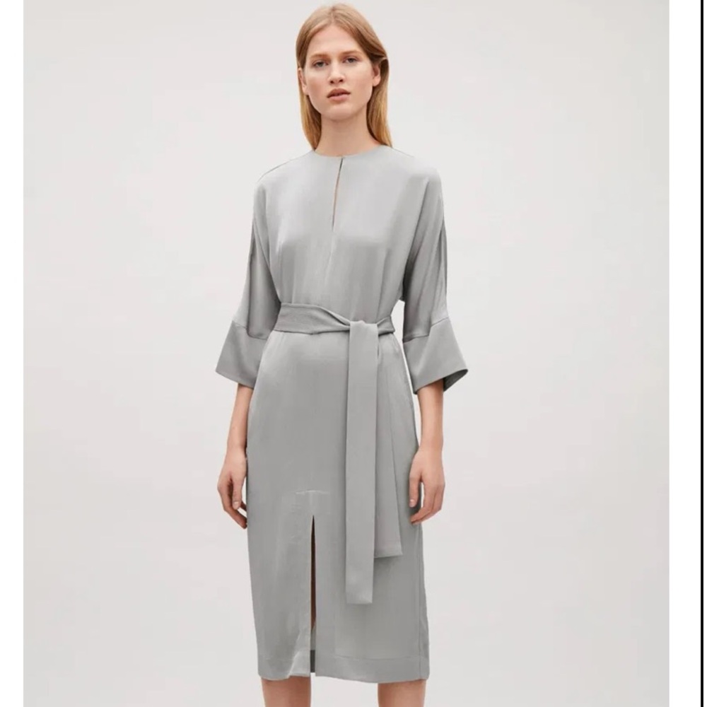Elegant Gray Women's Dress